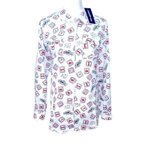 NWT Karl Lagerfeld Oversized Button-Up